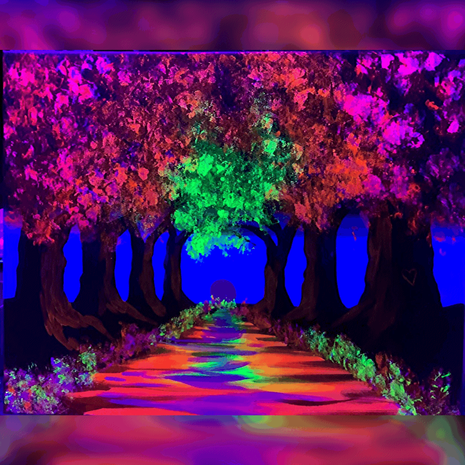 Autumn is Aglow Blacklight